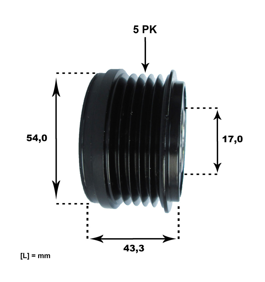 Koło pasowe alternatora WRC OAP7031