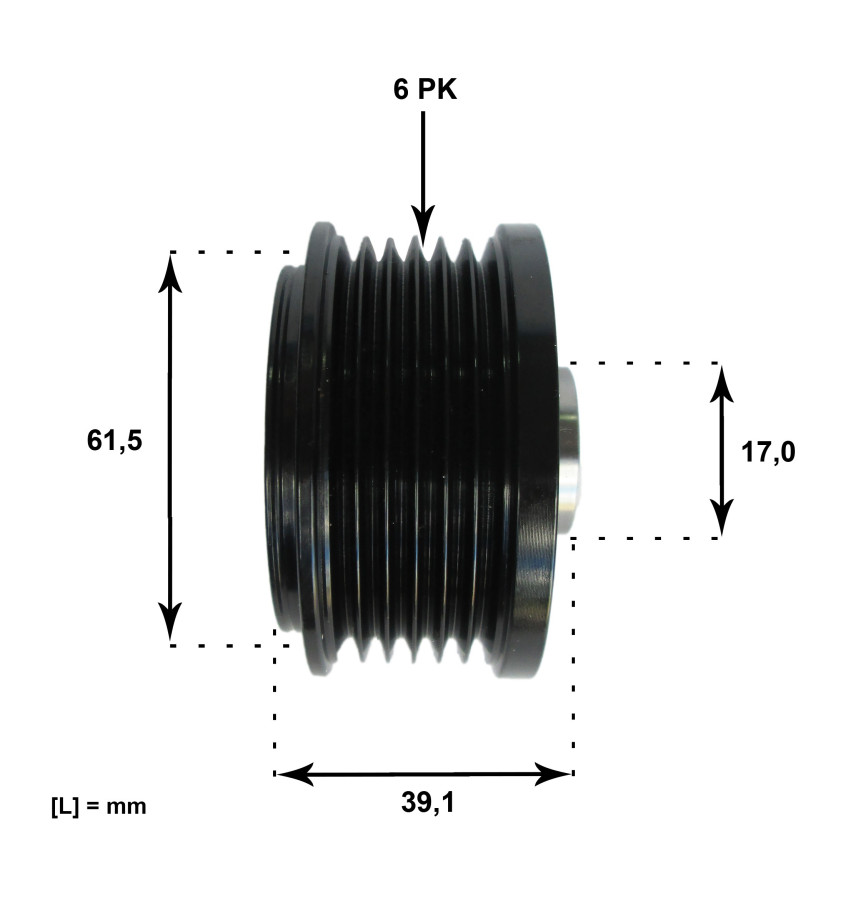 Koło pasowe alternatora WRC OAP7038