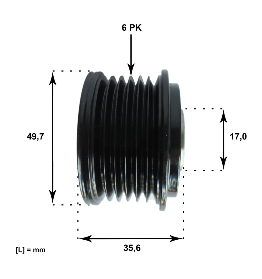 Koło pasowe alternatora WRC OAP7049