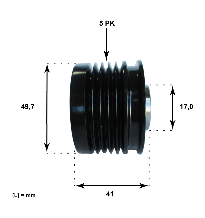 Koło pasowe alternatora WRC OAP7053