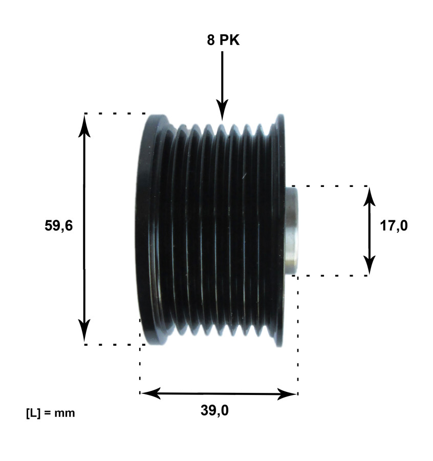 Koło pasowe alternatora WRC OAP7071