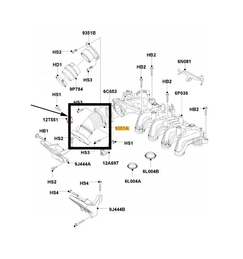 Przewód turbiny WRC 5700001