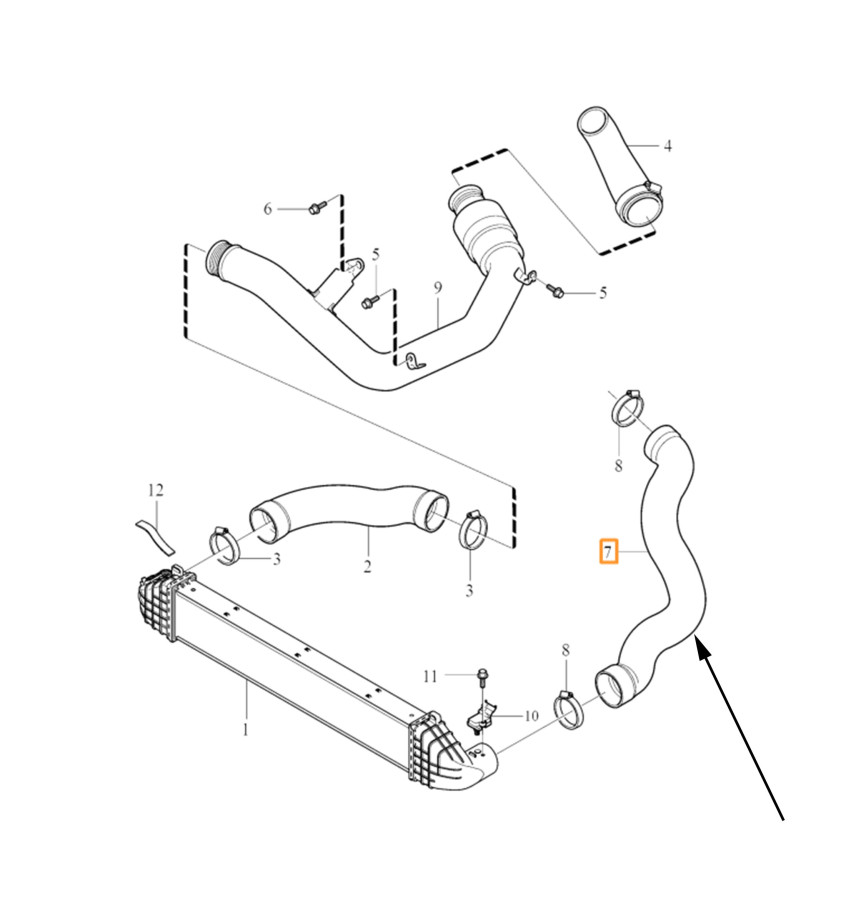 Przewód turbiny WRC 5700016