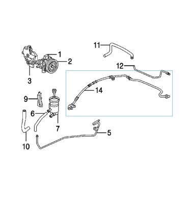 Power steering hose WRC 5720033