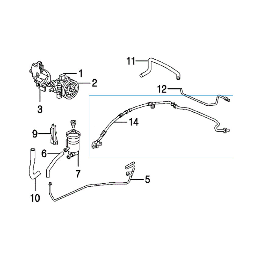 Przewód układu wspomagania WRC 5700033