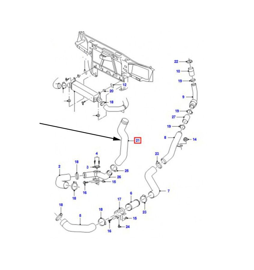 Przewód turbiny WRC 5700004