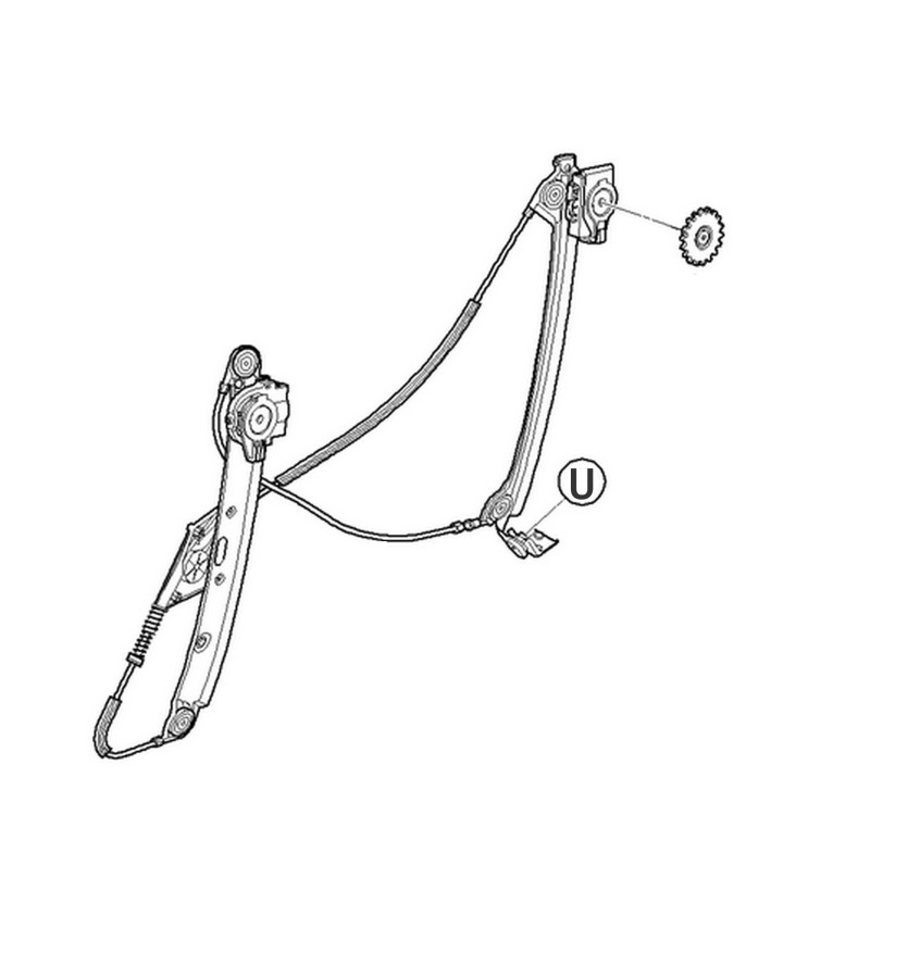 Podnośnik szyby lewy przód elektryczny WRC 6500180