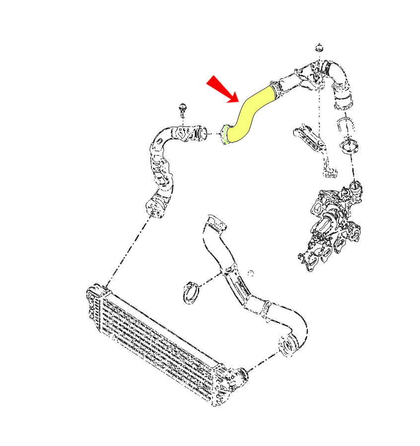Przewód intercoolera WRC 5700043