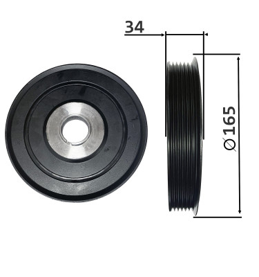 Koło pasowe wału korbowego WRC 80000597