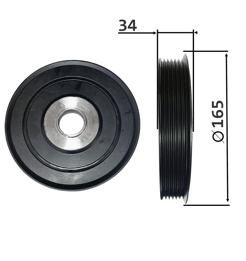 Koło pasowe wału korbowego WRC 80000597