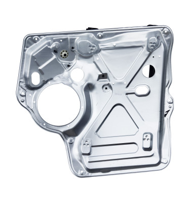Electric window regulator front right with sheet metal WRC 65BL100