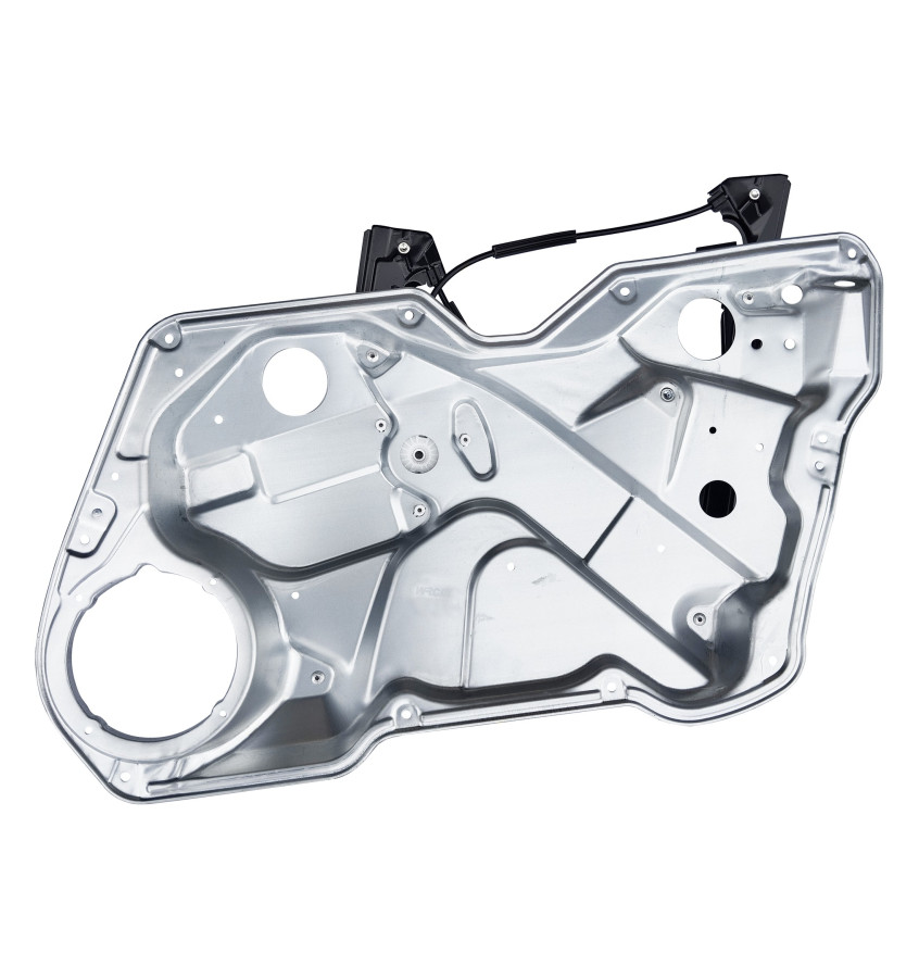 Podnośnik szyby prawy przód elektryczny 4 drzwi WRC 65BL102 z blachą