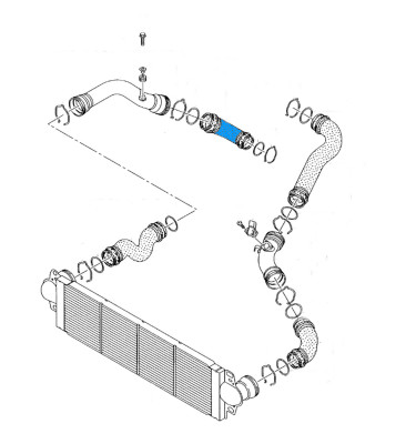 Przewód intercoolera WRC 5700062