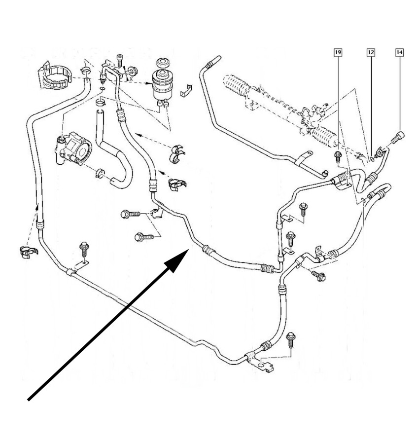 Przewód układu wspomagania WRC 5720048