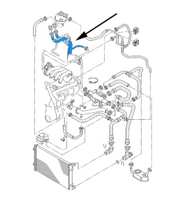 Przewód układu chłodzenia WRC 5740002