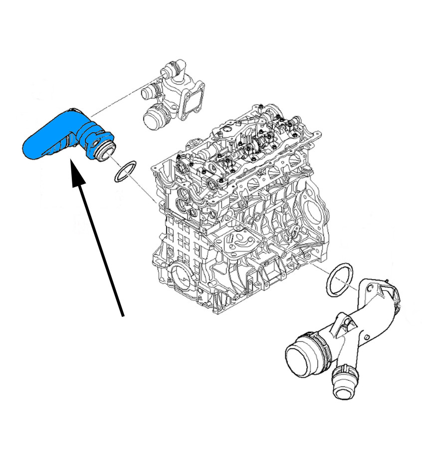 Przewód układu chłodzenia WRC 5740056