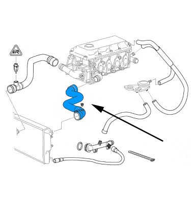 Przewód układu chłodzenia WRC 5740057