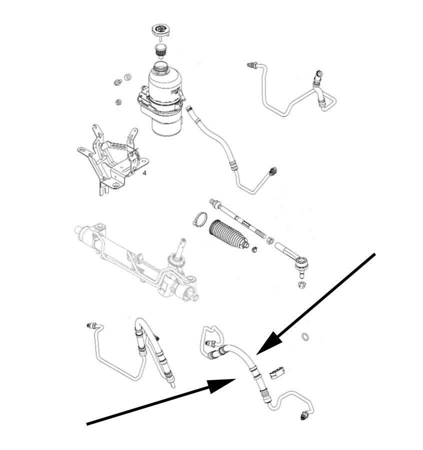 Przewód układu wspomagania WRC 5720042