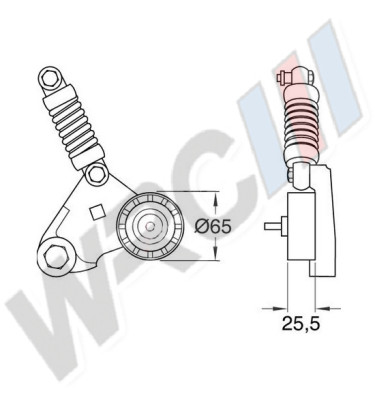 Napinacz paska wieloklinowego 24429