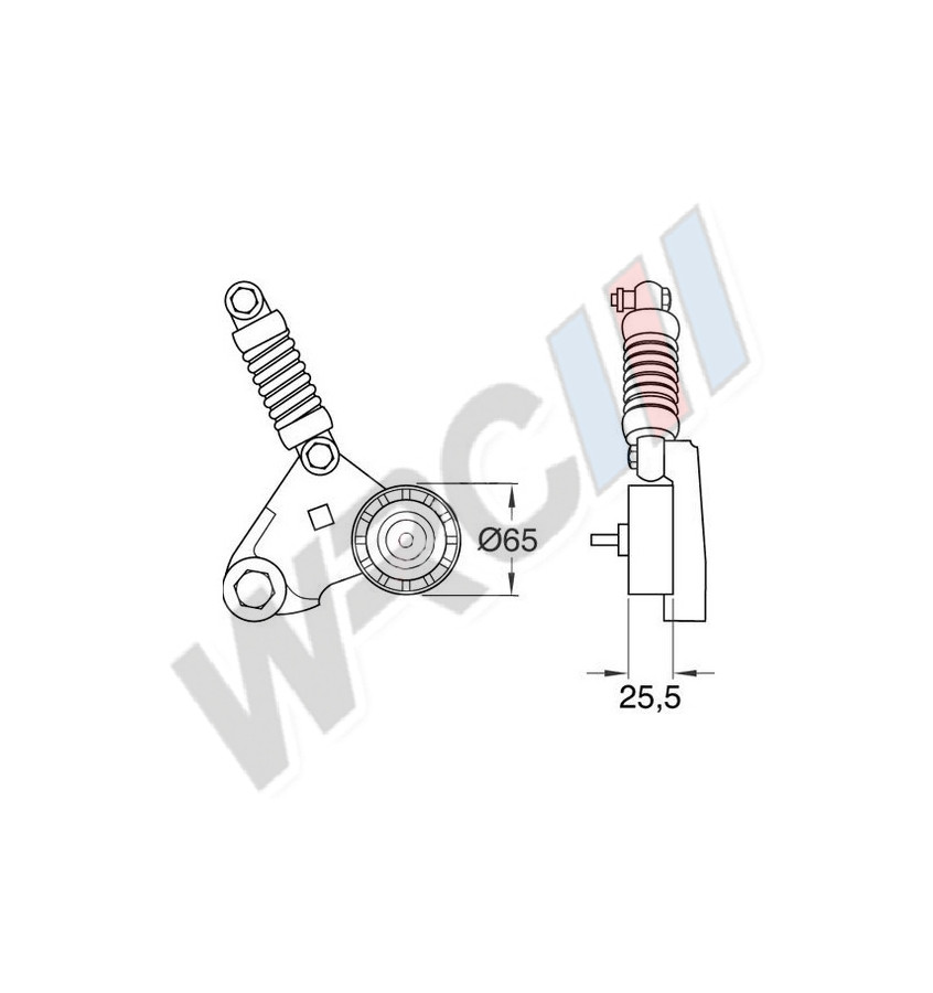 Napinacz paska wieloklinowego 24429